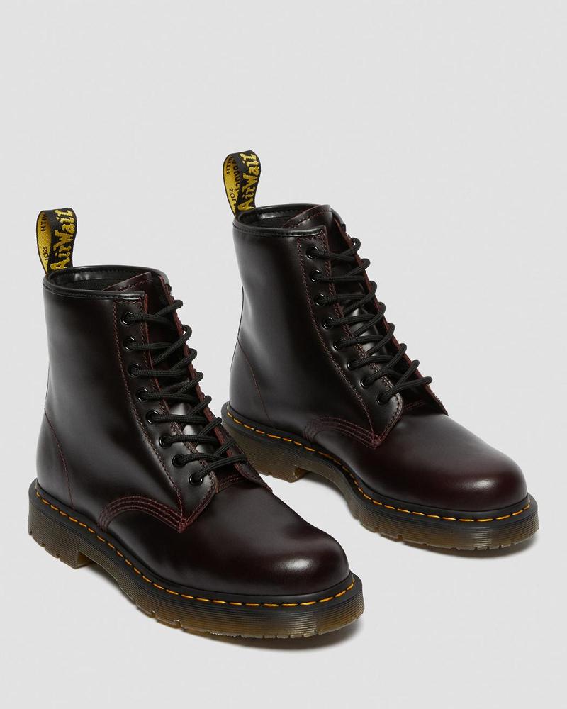 Burgundy Men's Dr Martens 1460 Slip Resistant Atlas Leather Lace Up Boots | CA 530EBC